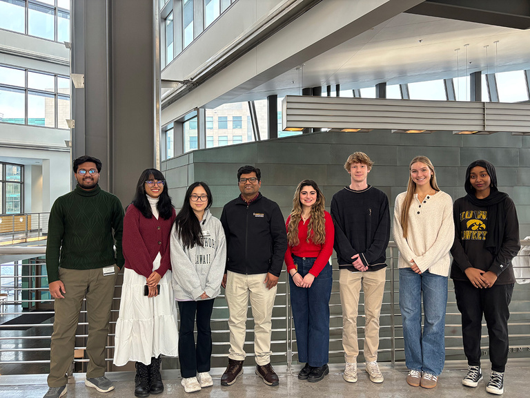 Lab members in the MERF building